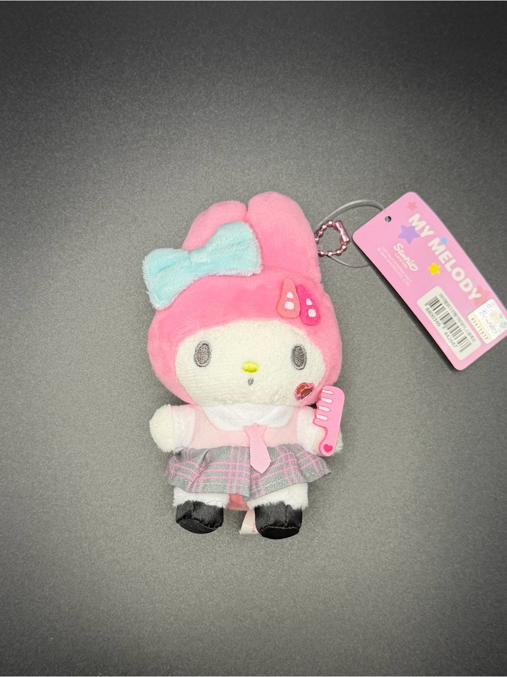 Korean Sanrio mini My Melody with Jk uniform mascot keychain sm37